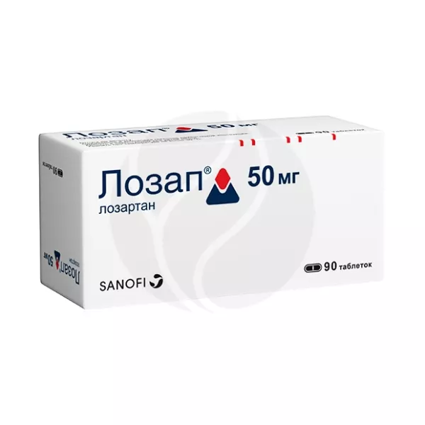 Изображение товара Лозап 50 мг таблетки покрытые пленочной оболочкой, 90 шт