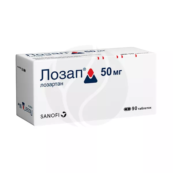 Изображение товара Лозап 50 мг таблетки покрытые пленочной оболочкой, 90 шт