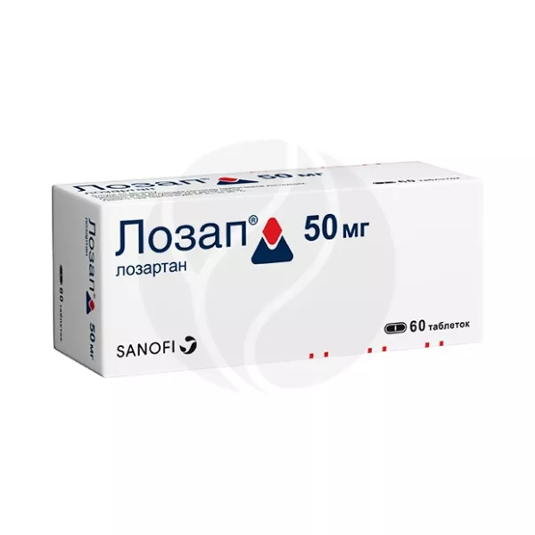 Лозап таблетки покрыт. п/о 50мг, №60