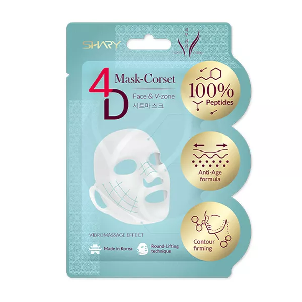 Изображение товара Shary Антивозрастная маска-бандаж для лица 4D с пептидами, 35г