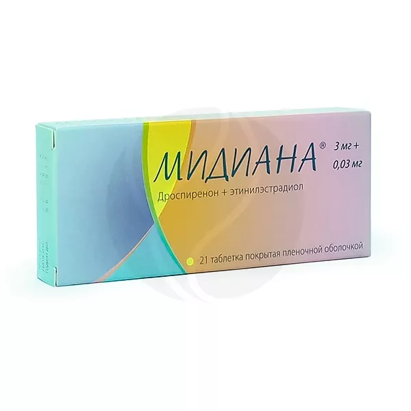Изображение товара Мидиана таблетки покрытые п/о №21 для контрацепции и гормональной коррекции