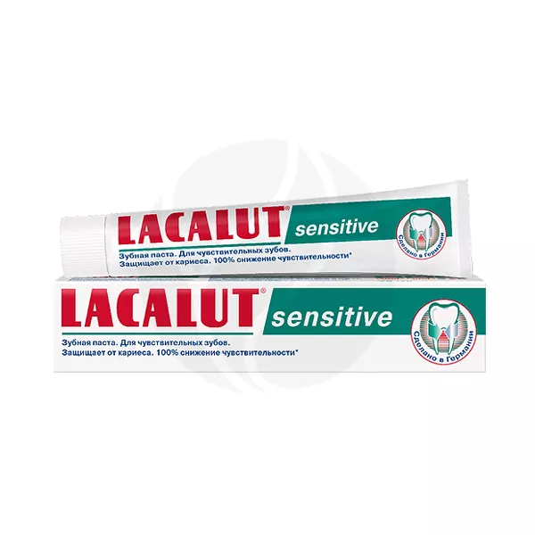 Изображение товара Зубная паста Lacalut Sensitive для чувствительных зубов Изображение товара Зубная паста Lacalut Sensitive для чувствительных зубов