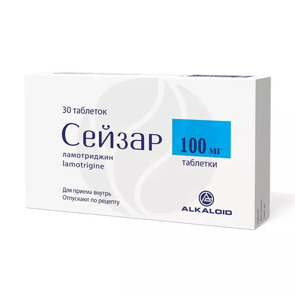 Изображение товара Сейзар таблетки 100мг, №30 для лечения нервной системы Изображение товара Сейзар таблетки 100мг, №30 для лечения нервной системы