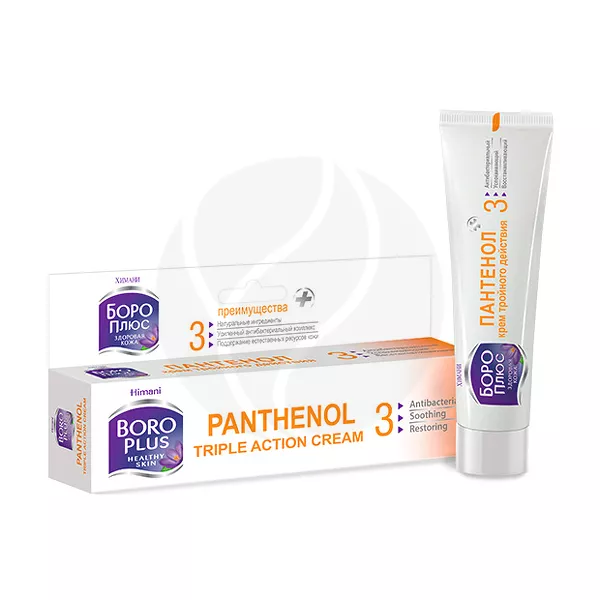 Изображение товара БороПлюс Пантенол крем тройного действия 35мл Изображение товара БороПлюс Пантенол крем тройного действия 35мл