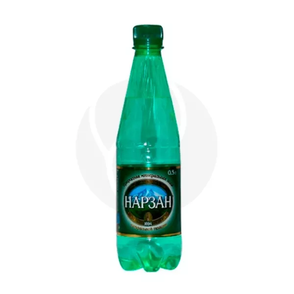 Изображение товара Вода питьевая минеральная Нарзан газированная 0,5л