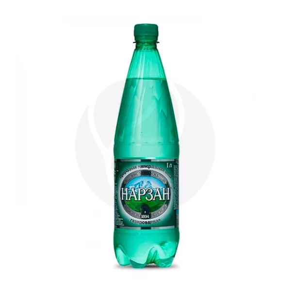 Изображение товара Вода питьевая минеральная Нарзан сильногазированная, 1л