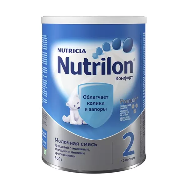 Nutrilon Комфорт 2 сухая молочная смесь (6+мес), 800г