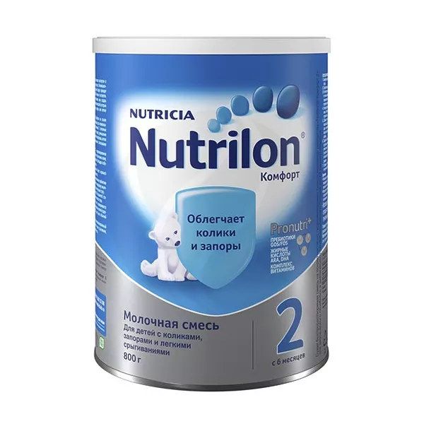 Изображение товара Nutrilon Комфорт 2 сухая молочная смесь (6+мес), 800г Изображение товара Nutrilon Комфорт 2 сухая молочная смесь (6+мес), 800г