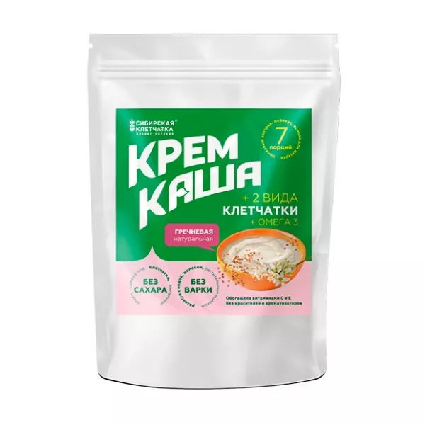 Изображение товара Гречневая каша Крем-каша с пшеничной оболочкой и семенами чиа 210г