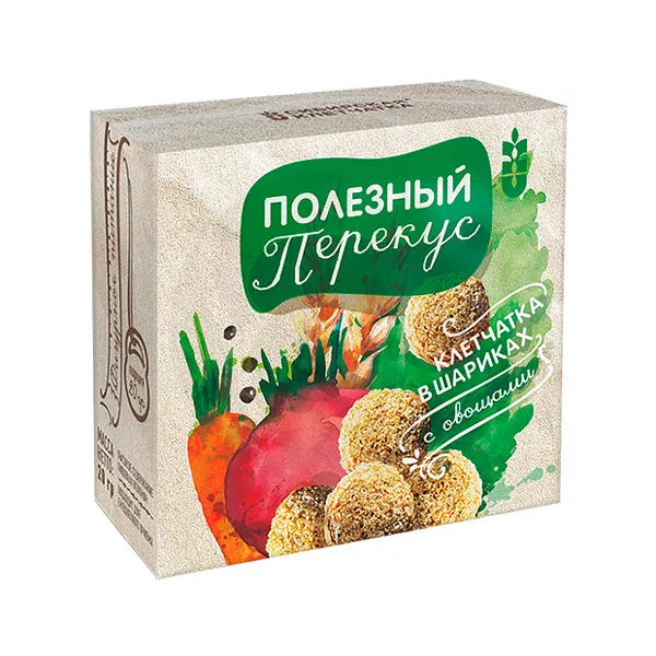 Изображение товара Клетчатка Сибирская Клетчатка Полезный перекус в шариках с овощами и молочной ноткой Изображение товара Клетчатка Сибирская Клетчатка Полезный перекус в шариках с овощами и молочной ноткой