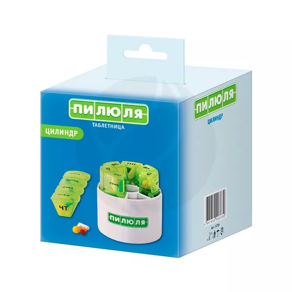 Изображение товара Пилюля таблетница на 7 дней Цилиндр Изображение товара Пилюля таблетница на 7 дней Цилиндр