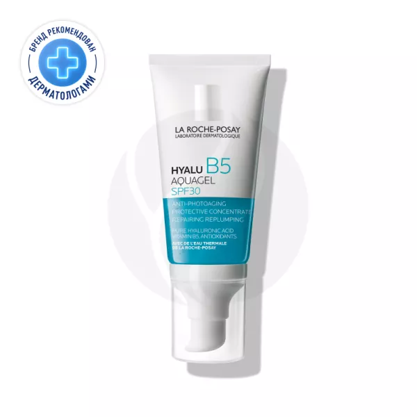 Изображение товара Крем-гель для лица Hyalu B5 SPF 30 50мл La Roche-Posay для увлажнения и защиты кожи Изображение товара Крем-гель для лица Hyalu B5 SPF 30 50мл La Roche-Posay для увлажнения и защиты кожи