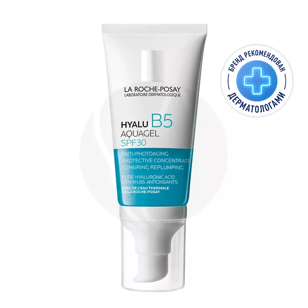 Изображение товара Крем-гель для лица Hyalu B5 SPF 30 50мл La Roche-Posay для увлажнения и защиты кожи Изображение товара Крем-гель для лица Hyalu B5 SPF 30 50мл La Roche-Posay для увлажнения и защиты кожи