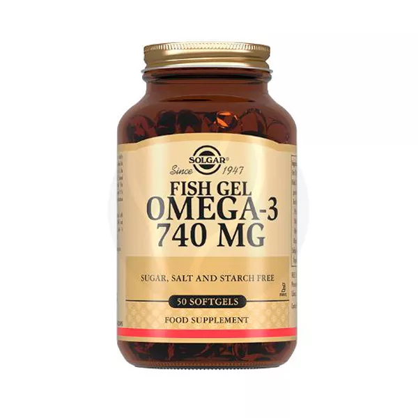 Изображение товара Solgar Рыбный жир Омега 3 капсулы 740мг, №50 для здоровья