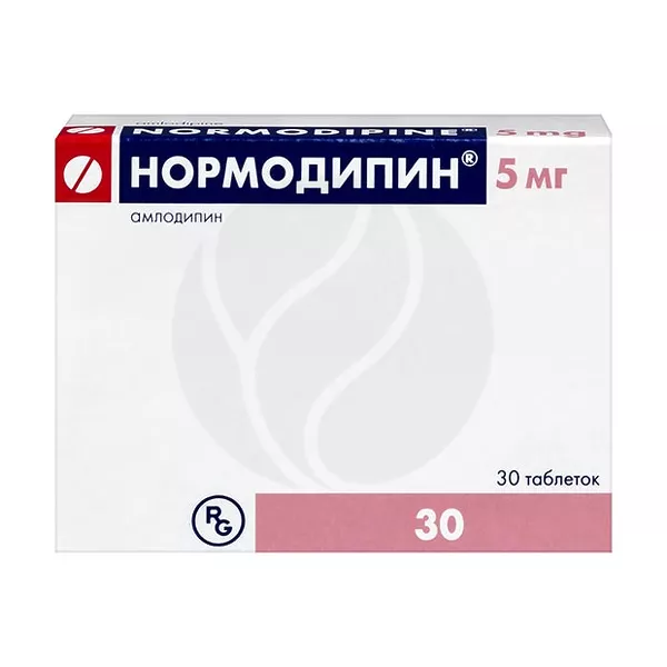 Изображение товара Нормодипин таблетки 5мг, №30 Изображение товара Нормодипин таблетки 5мг, №30