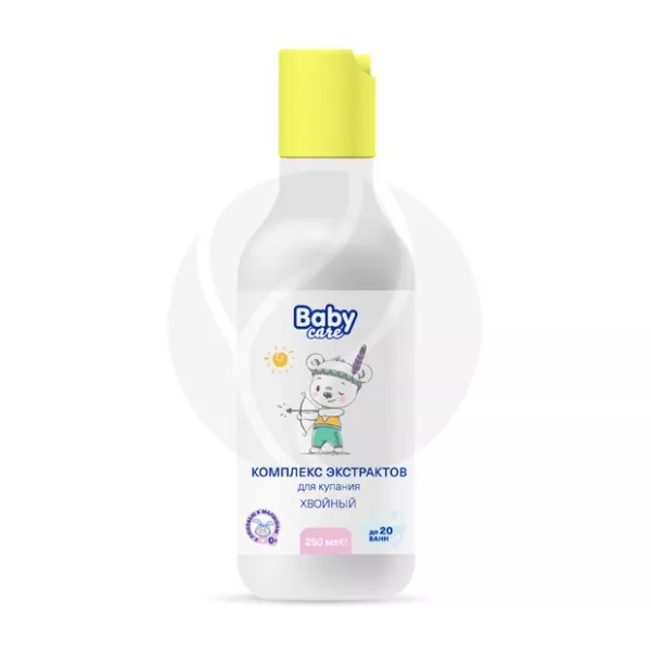 Изображение товара Baby Care Комплекс экстрактов для купания Хвойный (0+), 250мл Изображение товара Baby Care Комплекс экстрактов для купания Хвойный (0+), 250мл