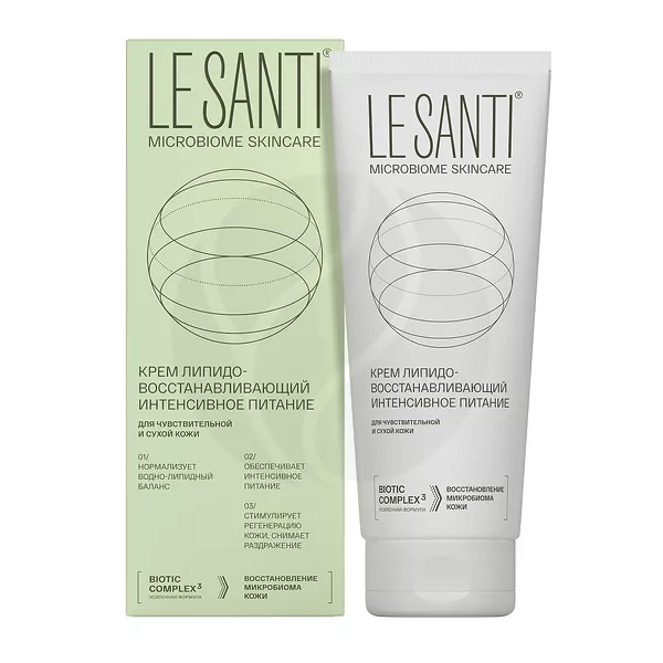 Изображение товара LE SANTI крем липидовосстанавливающий интенсивное питание - 200 мл Изображение товара LE SANTI крем липидовосстанавливающий интенсивное питание - 200 мл