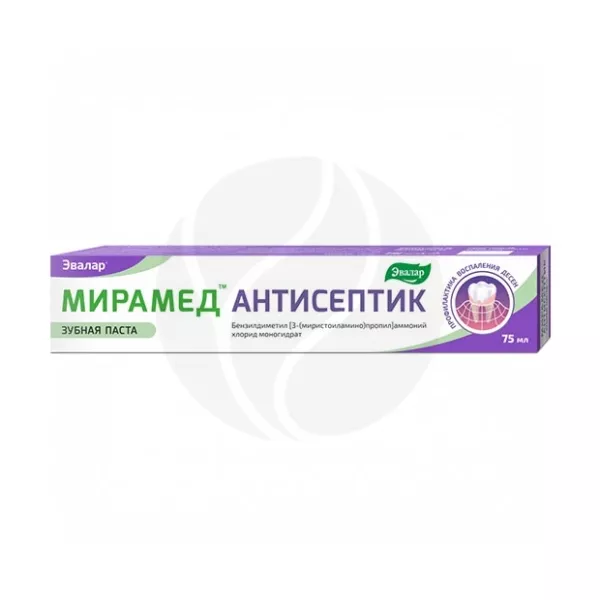 Эвалар Мирамед Антисептик зубная паста, 75мл
