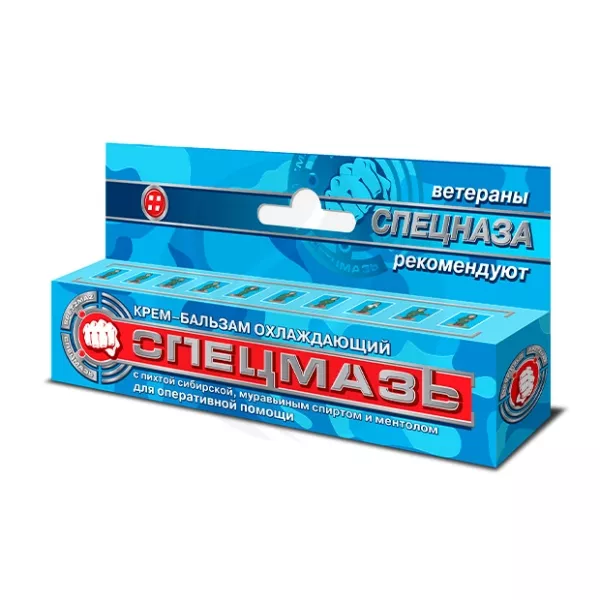 Изображение товара Охлаждающий крем-бальзам Спецмазь для быстрого заживления и снятия боли 44 мл