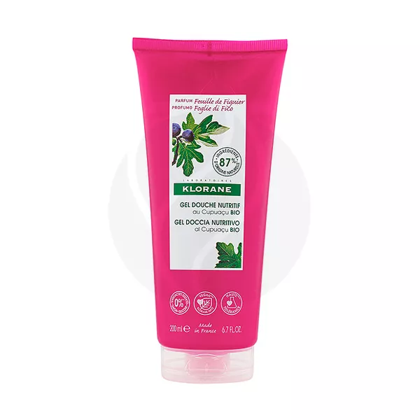 Изображение товара Гель для душа Klorane Инжир с купуасу 200 мл - питательный и нежный Изображение товара Гель для душа Klorane Инжир с купуасу 200 мл - питательный и нежный