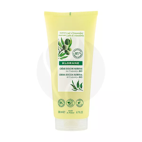 Изображение товара Klorane крем для душа питательный молочко миндаля с органическим маслом Купуасу, 200мл Изображение товара Klorane крем для душа питательный молочко миндаля с органическим маслом Купуасу, 200мл