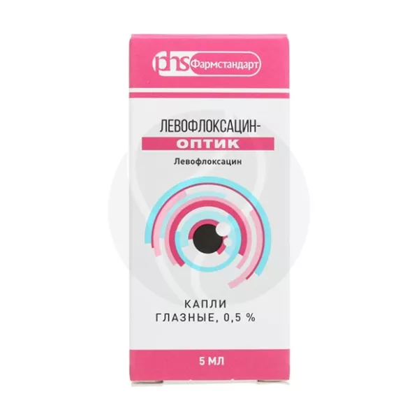 Изображение товара Левофлоксацин-Оптик капли глазные 0,5%, 5мл
