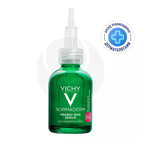 Изображение товара Vichy Normaderm Probio-BHA Serum сыворотка для проблемной кожи лица против прыщей и постакне, 30мл
