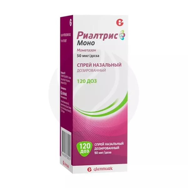 Изображение товара Риалтрис моно спрей назальный 50мкг/доза, 120 доз, Индия