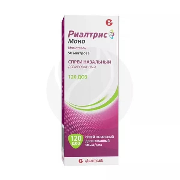 Изображение товара Риалтрис моно спрей назальный 50мкг/доза, 120 доз, Индия