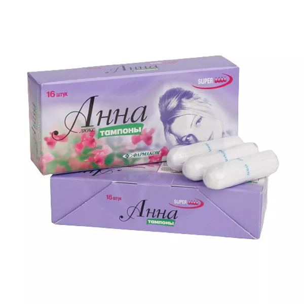 Изображение товара Тампоны Анна Люкс super 16 шт с высокой впитываемостью Изображение товара Тампоны Анна Люкс super 16 шт с высокой впитываемостью