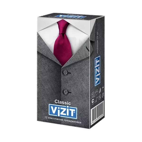 Изображение товара Vizit Classic презервативы классические, 12шт Изображение товара Vizit Classic презервативы классические, 12шт