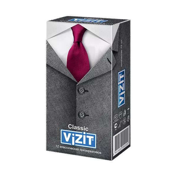 Изображение товара Vizit Classic презервативы классические, 12шт Изображение товара Vizit Classic презервативы классические, 12шт