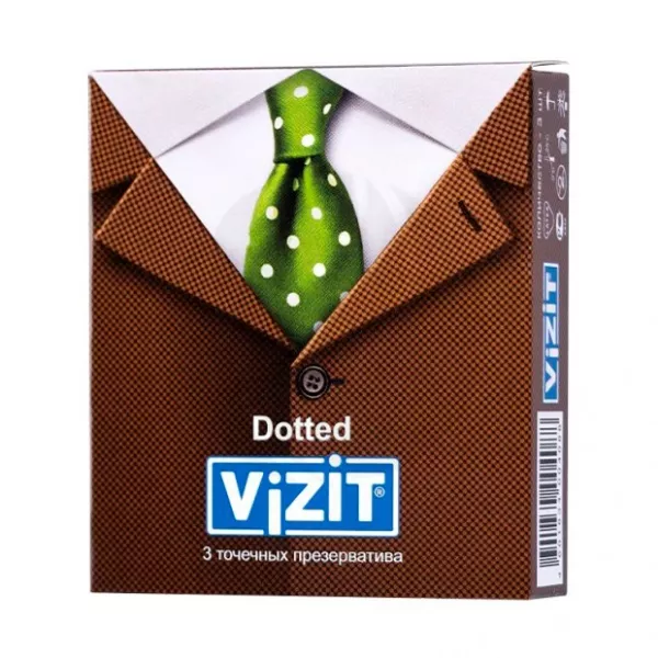 Изображение товара Vizit Dotted презервативы точечные, №3