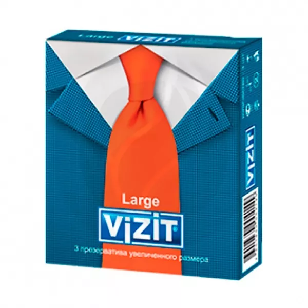 Изображение товара Презервативы Vizit Large увеличенного размера с силиконовой смазкой Изображение товара Презервативы Vizit Large увеличенного размера с силиконовой смазкой