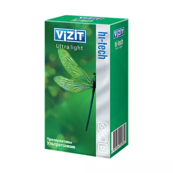 Изображение товара Vizit HI-TECH Ultra light презервативы ультратонкие, 12шт Изображение товара Vizit HI-TECH Ultra light презервативы ультратонкие, 12шт