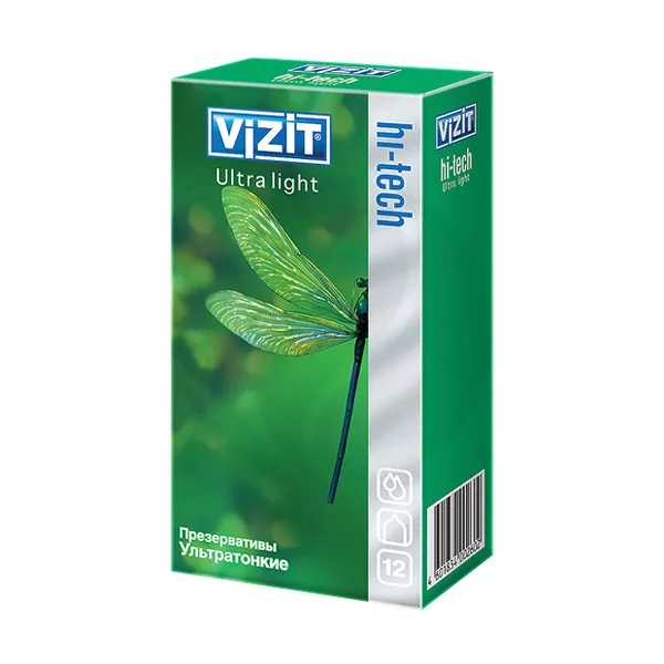 Изображение товара Vizit HI-TECH Ultra light презервативы ультратонкие, 12шт Изображение товара Vizit HI-TECH Ultra light презервативы ультратонкие, 12шт