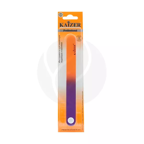 Изображение товара Пилка для ногтей Kaizer 2-сторонняя прямая с двумя рабочими поверхностями Изображение товара Пилка для ногтей Kaizer 2-сторонняя прямая с двумя рабочими поверхностями
