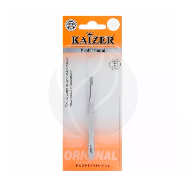 Изображение товара Пинцет Kaizer скошенный для бровей Изображение товара Пинцет Kaizer скошенный для бровей