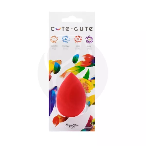 Изображение товара Латексный спонж для макияжа Cute-Cute, удобная форма, корея Изображение товара Латексный спонж для макияжа Cute-Cute, удобная форма, корея