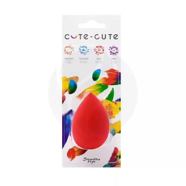 Изображение товара Латексный спонж для макияжа Cute-Cute, удобная форма, корея Изображение товара Латексный спонж для макияжа Cute-Cute, удобная форма, корея