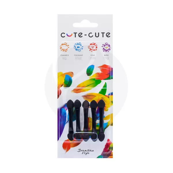 Изображение товара Набор аппликаторов для макияжа Cute-Cute №5 мягкие поролоновые 5 шт
