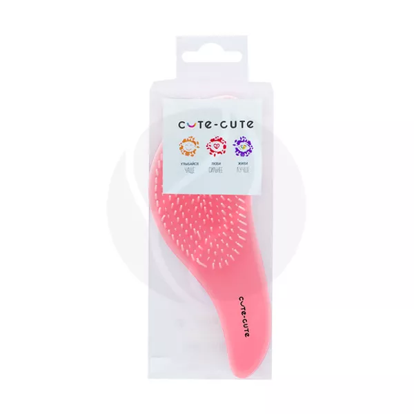 Изображение товара Массажная расческа для волос Cute-Cute Detangle с мягкими щетинками Изображение товара Массажная расческа для волос Cute-Cute Detangle с мягкими щетинками