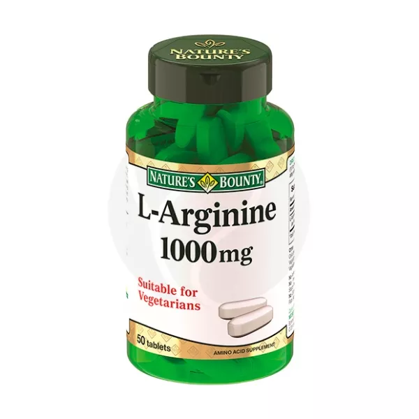 Изображение товара Таблетки L-аргинин Nature's Bounty 1000 мг, 50 шт Изображение товара Таблетки L-аргинин Nature's Bounty 1000 мг, 50 шт