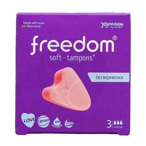 Изображение товара Freedom Normal тампоны, 3шт Изображение товара Freedom Normal тампоны, 3шт