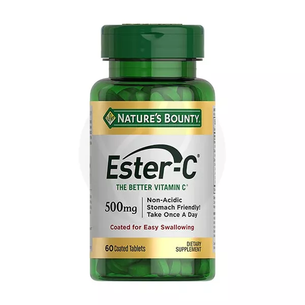 Изображение товара Nature's Bounty Эстер-С таблетки 500мг - витамин C для поддержки иммунитета Изображение товара Nature's Bounty Эстер-С таблетки 500мг - витамин C для поддержки иммунитета
