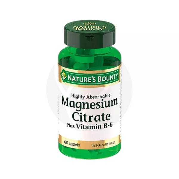 Nature's Bounty Цитрат Магния с витамином В6 таблетки 200мг+3мг, №60