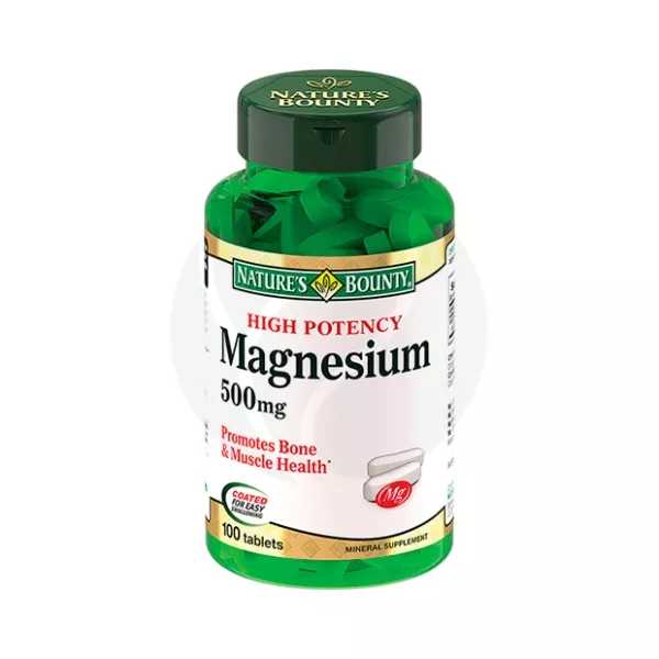 Изображение товара Магний 500 мг Nature's Bounty - таблетки, 100 шт Изображение товара Магний 500 мг Nature's Bounty - таблетки, 100 шт