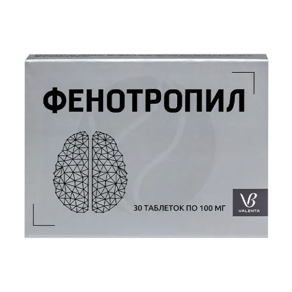 Изображение товара Фенотропил таблетки 100мг, No30 - улучшение когнитивных функций и памяти