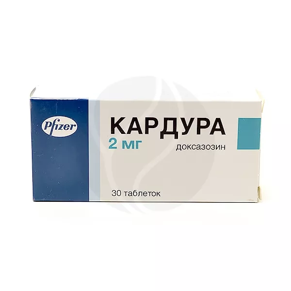 Изображение товара Кардура таблетки 2мг No30 - препарат для гипертонии и мочеполовой системы