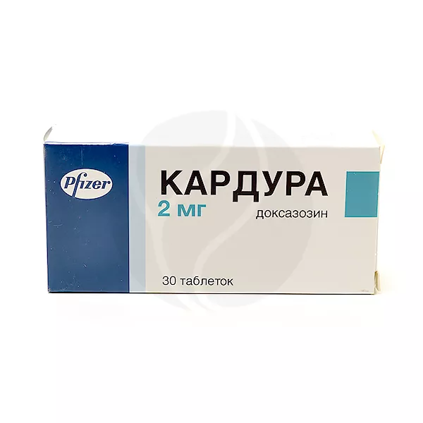 Изображение товара Кардура таблетки 2мг, №30 Изображение товара Кардура таблетки 2мг, №30